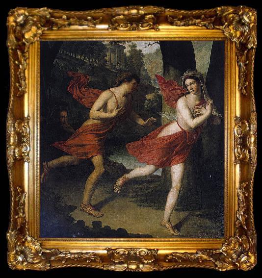 framed  Robert Lefere Pauline as Daphne Fleeing from Apollo, ta009-2